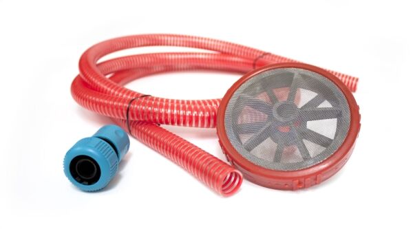 Set 2,5m 3/4" sacia hadica, plastové sitko a rýchlospojkový adaptér – Obrázok 9