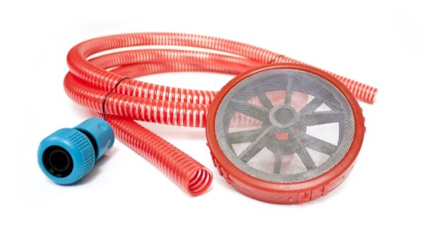 Set 2,5m 3/4" sacia hadica, plastové sitko a rýchlospojkový adaptér – Obrázok 10