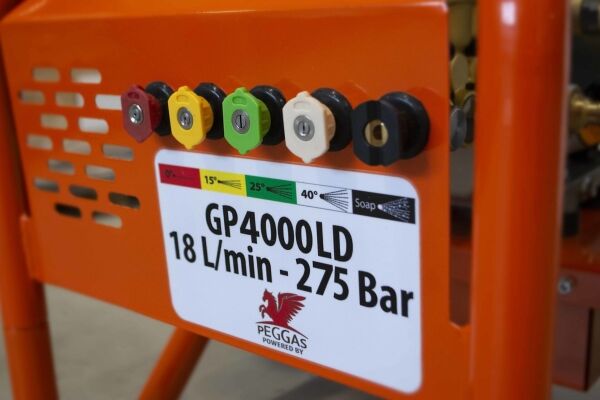 Gaspper GP4000LD benzínový vysokotlakový čistič, Peggas, 13.5 HP, 275 bar/4 000 PSI – Obrázok 8