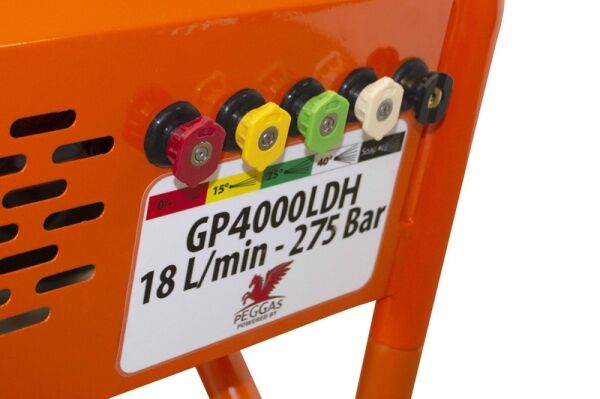 Gaspper GP4000LDH benzínový vysokotlakový čistič, Peggas, 13.5 HP, 275 bar/4 000 PSI – Obrázok 7