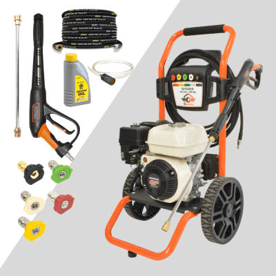 Gaspper GP3300HP Pro Pressure Washer, Honda, 5.5 HP, 220 bar/3.200 PSI