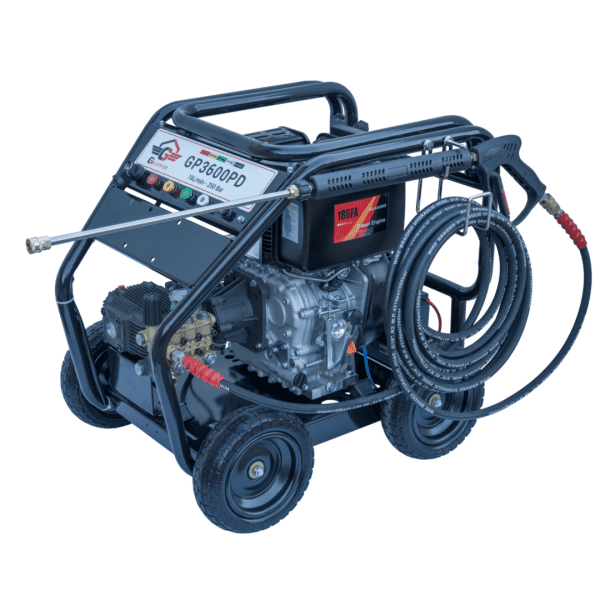 Gaspper GP3600PD Dieselový vysokotlakový čistič, Peggas 186F A, 8.9 HP, 248 bar/3 600 PSI – Obrázok 6