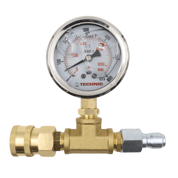 Pressure Gauge Assembly, max. 600 bar, with 3/8″ Quick Couplers - Image 7
