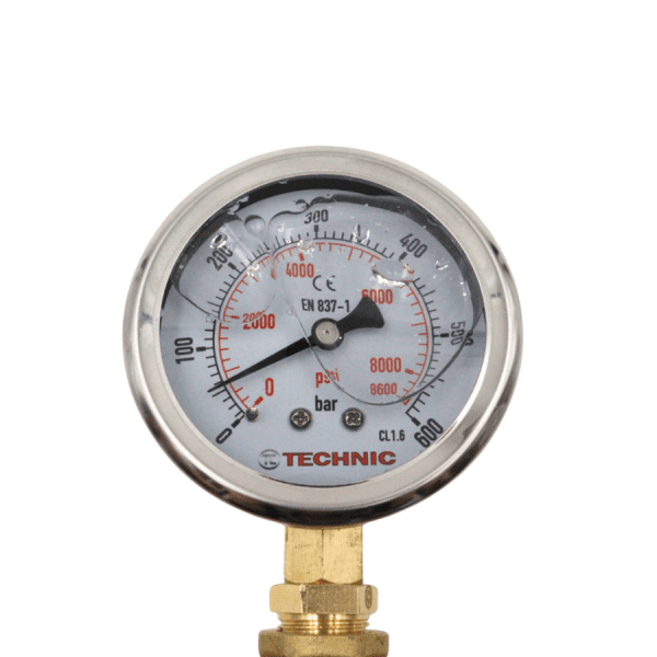 Pressure Gauge Assembly, max. 600 bar, with 3/8″ Quick Couplers - Image 5