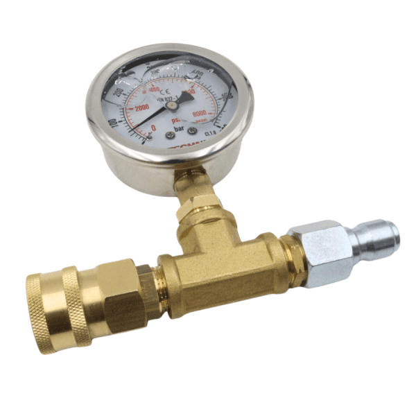 Pressure Gauge Assembly, max. 600 bar, with 3/8″ Quick Couplers - Image 4