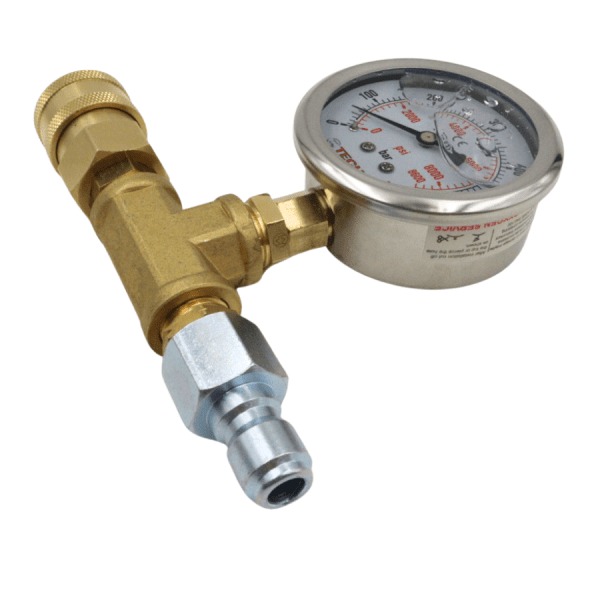 Pressure Gauge Assembly, max. 600 bar, with 3/8″ Quick Couplers - Image 2