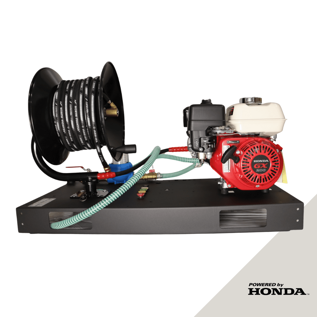 Motor Platform with Hose Reel GE1065HD, Honda GX200, 3200psi/ 220bar