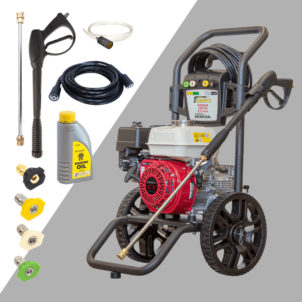 Waspper W3200HA Pressure Washer, Honda, 6.5 HP, 220 bar/3.200 PSI
