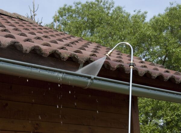 Curved stainless steel extension 38 cm for a spray gun M22x1,5 – M / 1/4“ QC- F SA000-GCM22P - Image 3