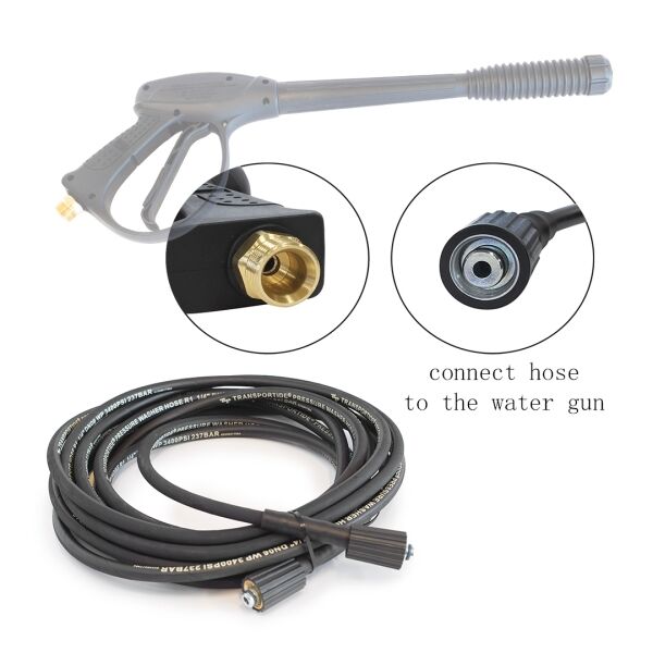 Pressure washer rubber hose 30m 1/4″ – ” with M22x1,5 – F (14mm) Connector 4000PSI 275bar