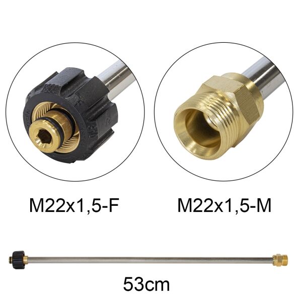 Waspper Stainless Steel 21" Extension 53 cm SS000-EW001 - Image 2