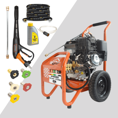 Gaspper GP4000BD Pro Pressure Washer, Briggs&Stratton, 13.5 HP, 275 bar/4 000 PSI