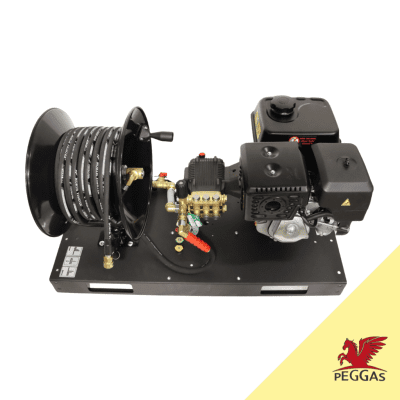 Motor Platform with Hose Reel GE1013LD, Peggas S AP190, 4000psi/ 275bar