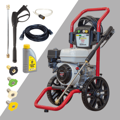 Waspper W2900HA Pressure Washer, Honda, 4.8 HP, 200 bar/2900 PSI
