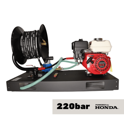 Motor Platform with Hose Reel GE1065HD, Honda GX200, 3200psi/ 220bar