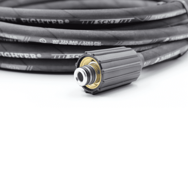 Vysokotlaková gumená hadica 8m 1/4“ 225bar, pre elektrický vysokotlakový čistič W2200EA – Obrázok 5